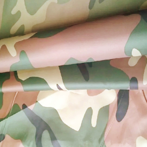 100% Polyester 190T Taffeta Fabric , Camouflage Print, Waterproof with PU Coating