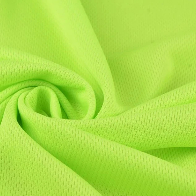 100 Polyester Dry Fit Mesh Fabric for Sportswear, Polo And T-shirt - Eyelet Bird Eye Design