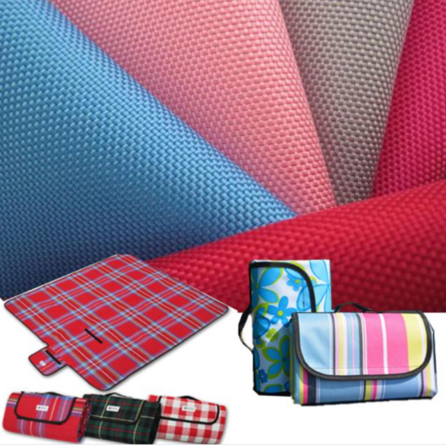 PU PVC Coated Printed 210d 900d 1200 1680d 600d Recycled Polyester Oxford Waterproof Fabric for Tent
