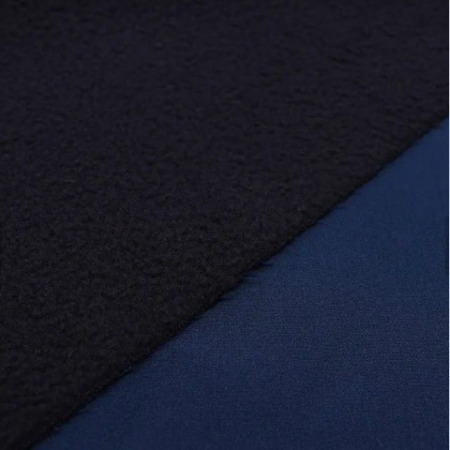 rPET 3-layer 4-way stretch softshell recycled polar fleece flat swatch