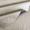 20D Nylon Ripstop Fabric with Golden Metallic Foiling - Checks Pattern, Lightweight