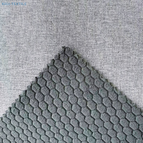 Cationic Polyester Spandex Laminate Fabric - 3 in 1 Diamonds Polar Fleece Softshell