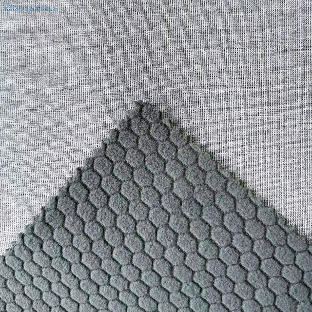 Cationic Polyester Spandex Laminate Fabric - 3 in 1 Diamonds Polar Fleece Softshell