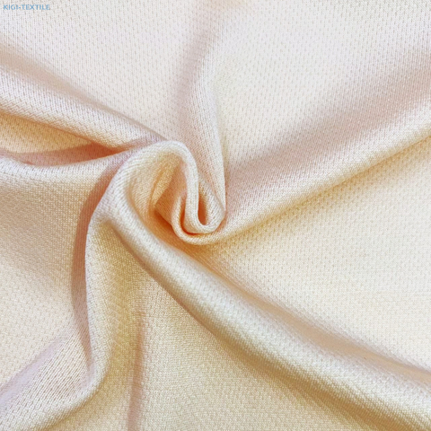 PLA bird-eye mesh knit clothing fabric flat swatch 145gsm