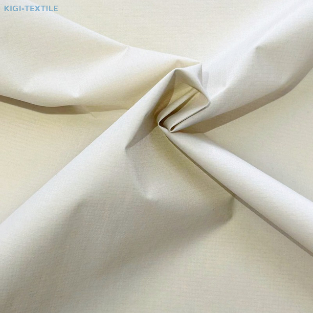 Lightweight 20D Nylon Fabric with 0.08 Grid Ripstop Structure Design - Full Dull, Downproof and Waterproof 