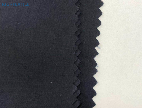 50D 300T rPET semi-dull taffeta fluorine-free coated lining fabric flat swatch