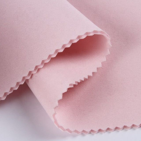 rPET spandex 3D sandwich scuba foam knit fabric flat swatch 300gsm