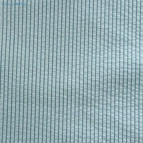 UPF 100+ Vertical Stripe Design 75D DTY Polyester Fabric - Waterproof Coating, Soft Touch, Glossy Fabric 
