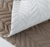 Herringbone 100% cotton-polyester quilted fabric outdoor warm jacket coat color can be customized