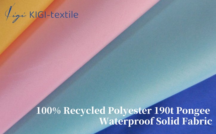 Hot Selling 100% Recycled Polyester 190t Pongee Waterproof Solid Fabric Feature Upholstery Fabric Online with Film Coating3_副本