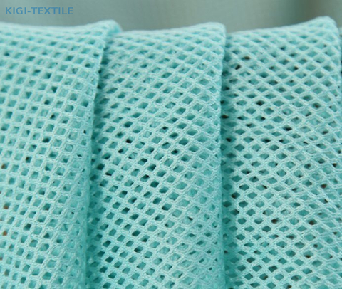 75D warp knit polyester fishnet mesh fabric flat swatch open mesh