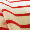 Tela De Lino Organic 100 Best Red Striped Linen Jersey Knit Fabric by The Yard for Clothing