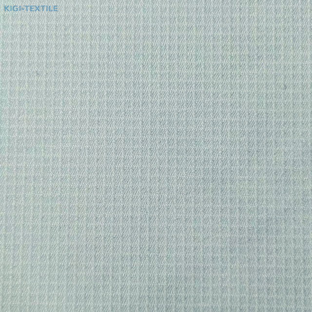 UPF 100+ Cool Feeling Fabric by The Yard - Checks Pattern, Deodorization, Anti-bacterial, Sun Protection for Summer Clothing