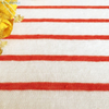 Tela De Lino Organic 100 Best Red Striped Linen Jersey Knit Fabric by The Yard for Clothing