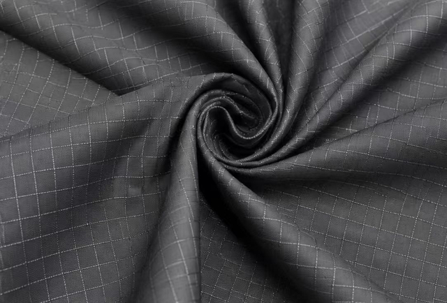 150D flame-retardant PU coated polyester ripstop fabric